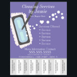 Reinigingsservices Business Tear Off Strips Flyer<br><div class="desc">Moderne brochures voor reinigingsservice</div>