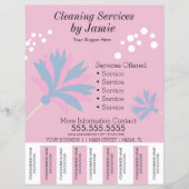 Reinigingsservices Business Tear Off Strips Flyer  (Voorkant)