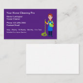 Reinigingsservices Maid Graphic Modern Visitekaartje (Voorkant / Achterkant)