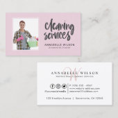 Reinigingsservices Moderne foto Visitekaartje (Voorkant / Achterkant)
