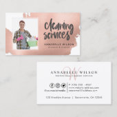 Reinigingsservices Moderne foto Visitekaartje (Voorkant / Achterkant)