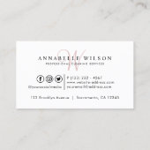 Reinigingsservices Moderne foto Visitekaartje (Achterkant)