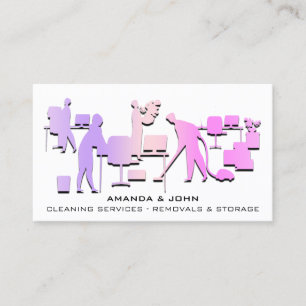 Reinigingsservices Verwijderingen Opslag Aangepast Visitekaartje