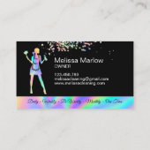 Reinigingsservices voor holografisch georiënteerde visitekaartje (Achterkant)