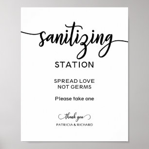 Reinigingsstation Verspreid Liefde Niet Kiemen Bor Poster