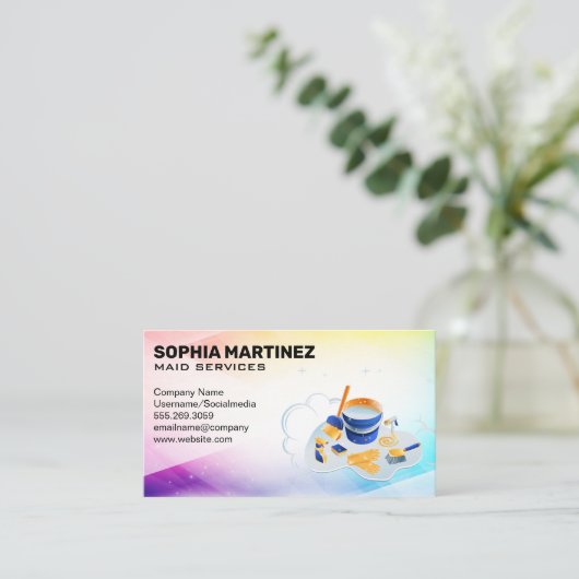 Reinigingstoestellen | Huishoudelijke diensten Visitekaartje (Staand voorkant)