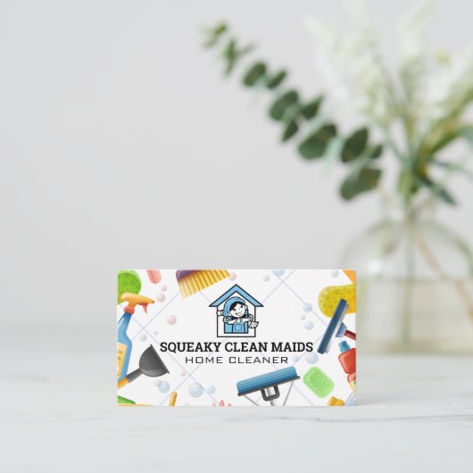 Reinigingstoestellen | Maïde Logo Visitekaartje (Staand voorkant)