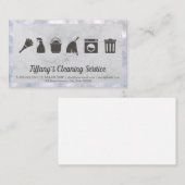 Reinigingstoestellen | Marmer | Grens met reserveb Visitekaartje (Voorkant / Achterkant)