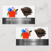 Reinigingstoestellen | Veer Duster Visitekaartje (Voorkant / Achterkant)