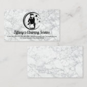 Reinigingsvaste Logo | Achtergrond marmer Visitekaartje (Voorkant / Achterkant)