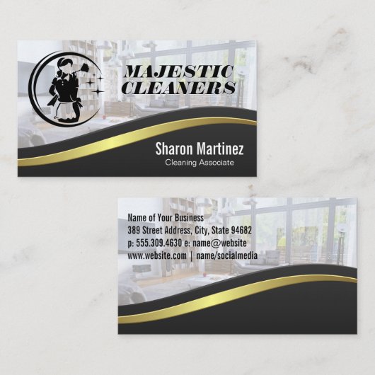 Reinigingsvaste Logo | Thuisleefruimte Visitekaartje (Voorkant / Achterkant)