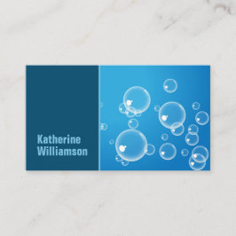 Reinigingswater Bubble Blue Visitekaartje