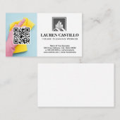 Reinigingswerker | QR-code | Maid Visitekaartje (Voorkant / Achterkant)