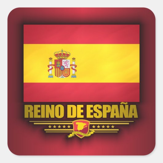 Reino de Espana Vierkante Sticker (Voorkant)