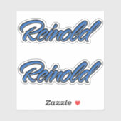Reinold Name blue Aufkleber Sticker Stickerset (Vel)