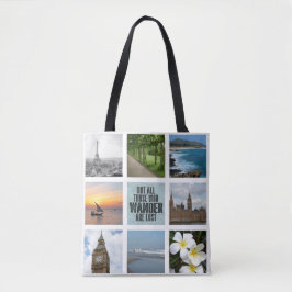 Reis | 8 Speciaal gepersonaliseerd fotocollage Tote Bag