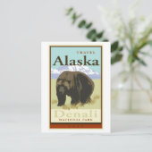 Reis Alaska Briefkaart (Staand voorkant)