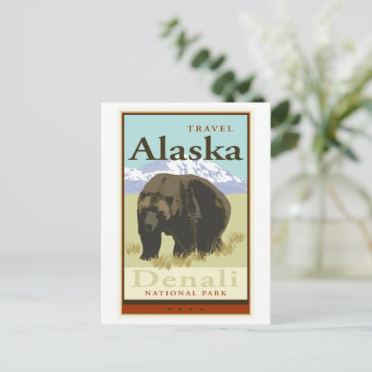 Reis Alaska Briefkaart (Staand voorkant)