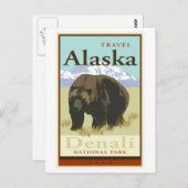 Reis Alaska Briefkaart (Voorkant / Achterkant)
