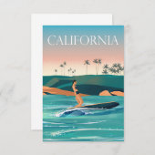 Reis Art California Reis Bedankkaart (Voorkant / Achterkant)