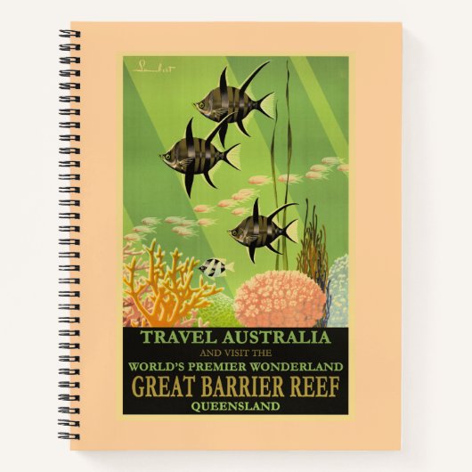 Reis Australië, Groot Barrièrerif, Notitieboek (Voorkant)
