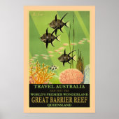Reis Australië, Groot Barrièrerif, Poster (Voorkant)