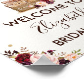 Reis Avontuur Bruidsfeest Rustieke Bloemen Poster (Hoek)