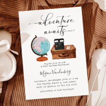 Reis Baby shower Adventure wacht op