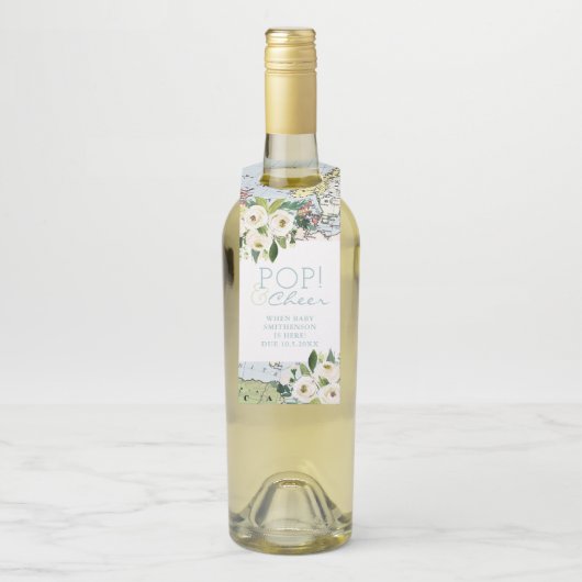 Reis Baby shower Pop Ker Fles Favor Flessenhanger (Op fles)