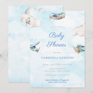 Reis baby shower strooifeestje voor jongen met spe kaart