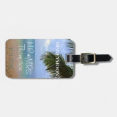 Reis | Bagagelabel | Honeymoon | De heer & mevrouw (Voorkant horizontaal)