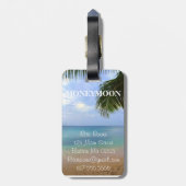 Reis | Bagagelabel | Honeymoon | De heer & mevrouw (Achterkant verticaal)