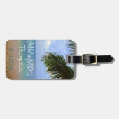 Reis | Bagagelabel | Honeymoon | De heer & mevrouw (Voorkant horizontaal)