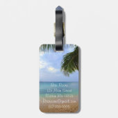 Reis | Bagagelabel | Honeymoon | De heer & mevrouw (Achterkant verticaal)