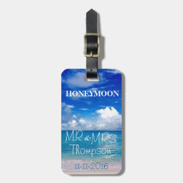 Reis | Bagagelabel | Honeymoon | De heer & mevrouw