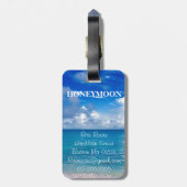 Reis | Bagagelabel | Honeymoon | De heer & mevrouw (Achterkant verticaal)