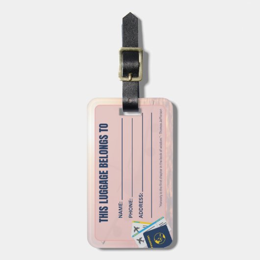 Reis Bagagelabels (Voorkant verticaal)