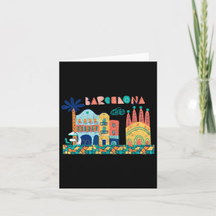 Reis Barcelona Spanje Europa Spaanse Familie Vacat Kaart