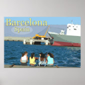 Reis Barcelona, Spanje Poster (Voorkant)