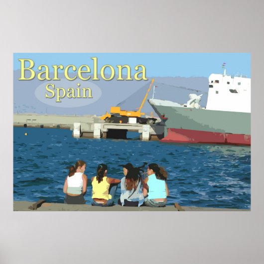 Reis Barcelona, Spanje Poster (Voorkant)