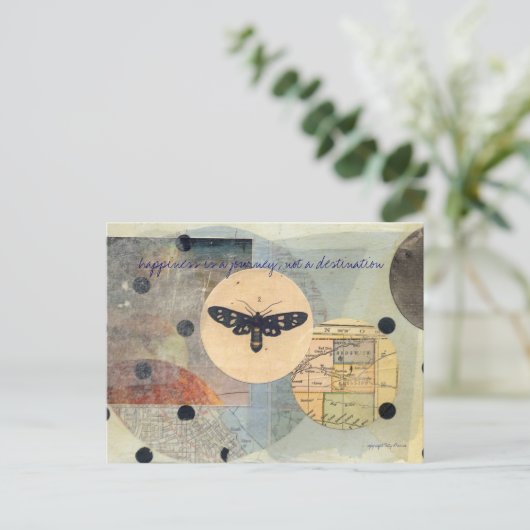 "reis" briefkaart (Staand voorkant)