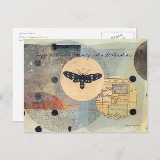 "reis" briefkaart (Voorkant / Achterkant)