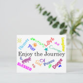 reis briefkaart (Staand voorkant)