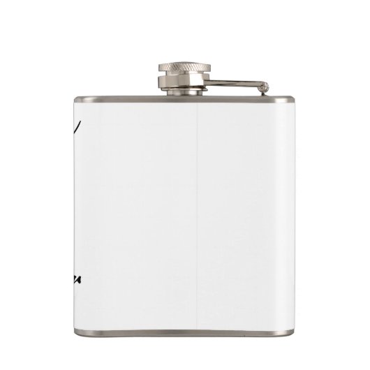 Reis bruids douche voeg naam datum mevrouw toe heupfles (Achterkant)