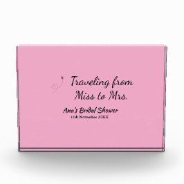 Reis bruids douche voeg naam datum toe van mevrouw fotoblokken