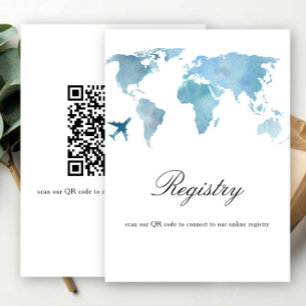 Reis Bruidsfeest QR-code voor huwelijksgeschenken  Informatiekaartje