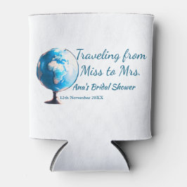 Reis bruidsfeest voeg naam datum mevrouw toe blikjeskoeler