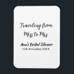 Reis bruidsfeest voeg naam datum toe van juffrouw  magneet<br><div class="desc">Ontwerp</div>