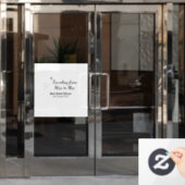 Reis bruidsfeest voeg naam datum toe van juffrouw  raamsticker (Kantoordeur)