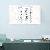 Reis bruidsfeest voeg naam datum toe van mejuffrou spandoek (Beurs)